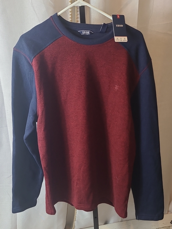 Izod Other - IZOD Men's Port Royal Colorback Long Sleeve Fleece Crewneck Sweatshirt XL New